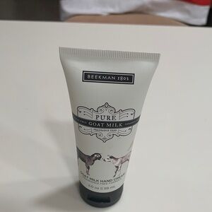 Beekman 1802 Pure Goat Milk Hand Cream 2.0 oz in White and Black Logo